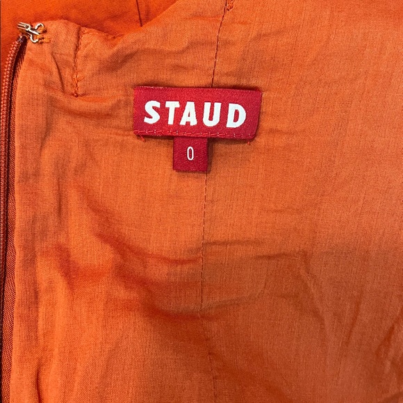 Staud Wells Dress in Cayenne Size 0 - Picture 8 of 9